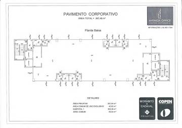 Pavimento total disponível para locação/venda no Centro Empresarial Avenida Office em Americana/SP.